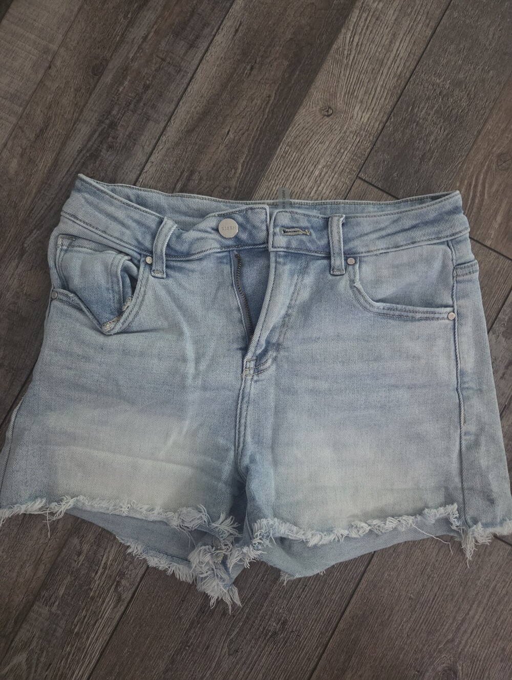 Women's Risen Frayed Hem Shorts